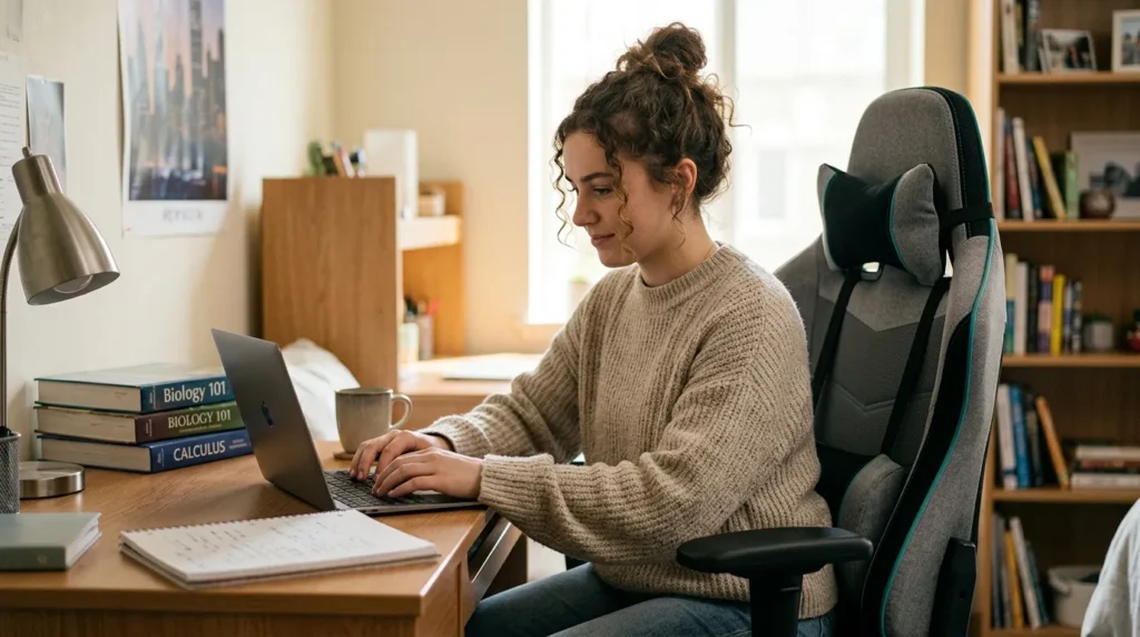 Cadeira gamer ergonômica para estudantes