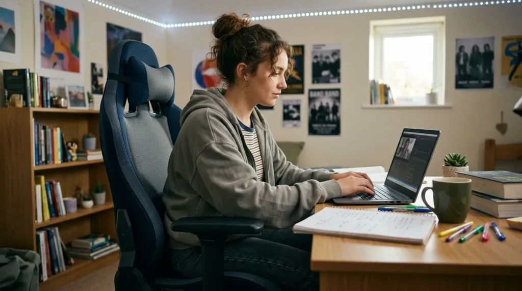 Cadeira gamer ergonômica para estudantes