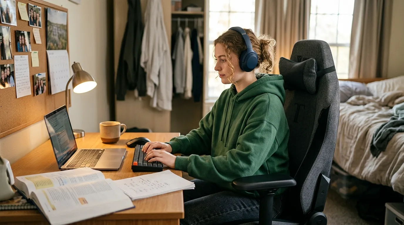 Cadeira gamer ergonômica para estudantes